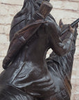 Frederic Remington PEACE Native American Indian on Horseback Bronze Sculpture Western