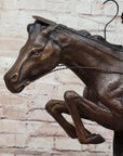 CHEYENNE by Frederic Remington Native American Horseback Western Bronze Statue Sculpture 17" x 19"