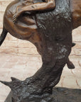 CHEYENNE by Frederic Remington Native American Horseback Western Bronze Statue Sculpture 17" x 19"