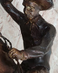 Frederic Remington RATTLESNAKE Rearing Horse Western Bronze Sculpture Statue 18" x 16"