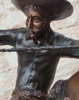 Frederic Remington WOOLY CHAPS Bronze Sculpture Western Cowboy 16" x 17"