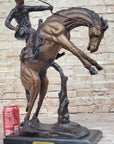 BRONCO TWISTER by Frederic Remington Western Cowboy Bronze Statue Sculpture 20" x 20"