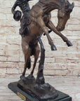 BRONCO TWISTER by Frederic Remington Western Cowboy Bronze Statue Sculpture 20" x 20"