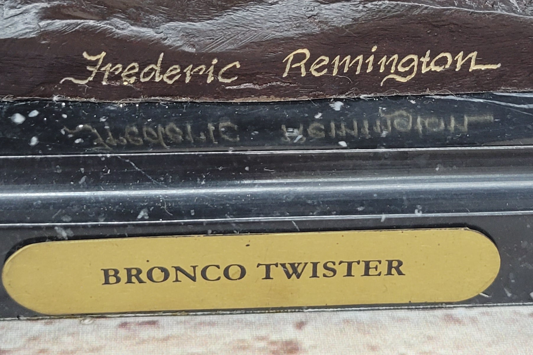 BRONCO TWISTER by Frederic Remington Western Cowboy Bronze Statue Sculpture 20&quot; x 20&quot;