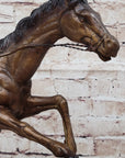 Native American WARRIOR on Horseback by Frederic Remington Bronze Statue Sculpture 18" x 21"