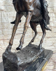 Frederic Remington Cowboy Bronze Statue Sculpture Country Western Art 17" x 21"