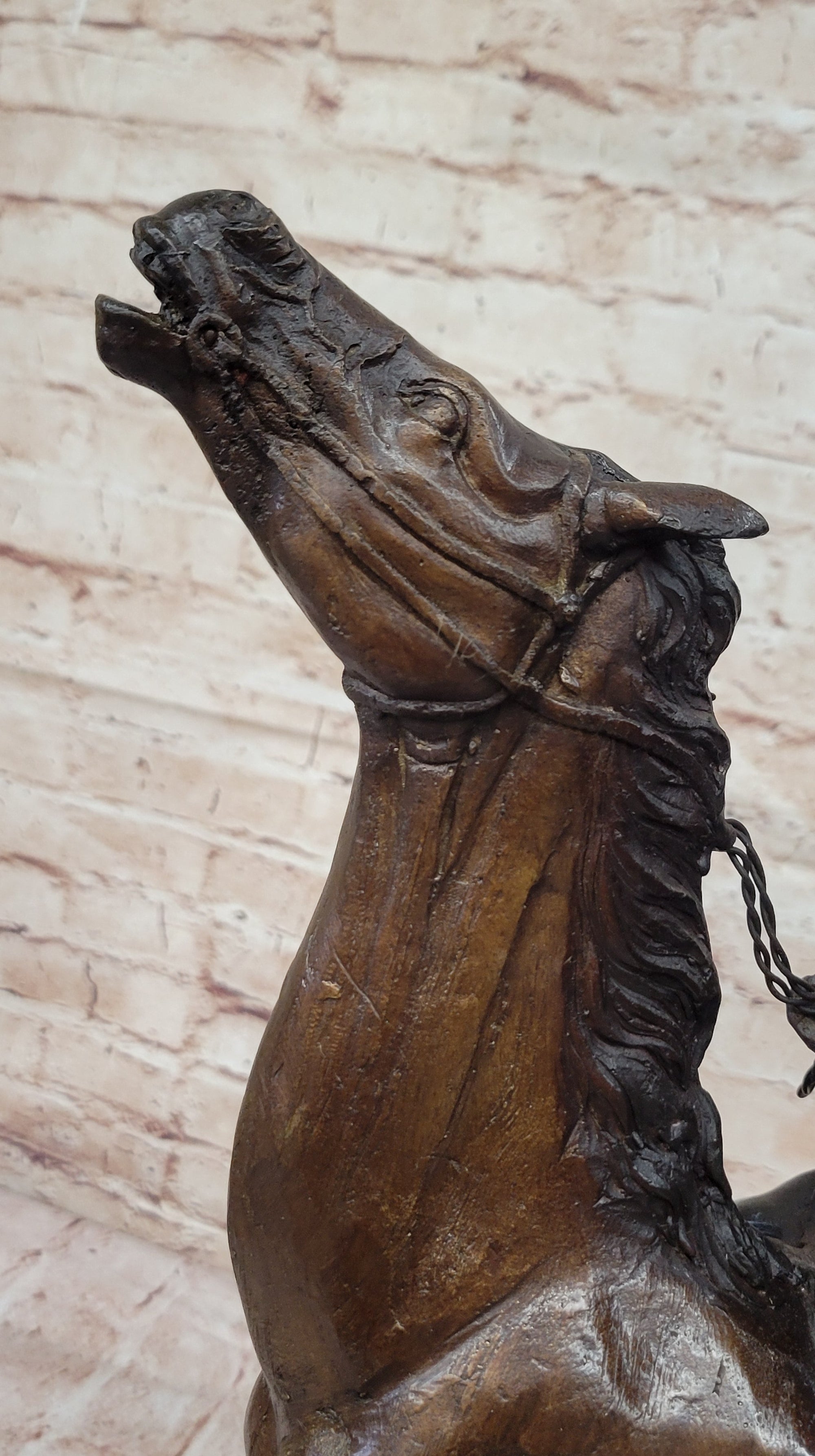 BUFFALO SIGNAL by Frederic Remington Bronze Sculpture Native American Horseback