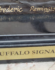 BUFFALO SIGNAL by Frederic Remington Bronze Sculpture Native American Horseback