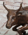 Frederic Remington BOLTER Western Cowboy Cattle Drive Bronze Statue Sculpture 13" x 17"