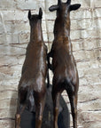 Elk Deer Caribou Buck Stag Wildlife Art Hunting Lodge Camp Bronze Marble Statue