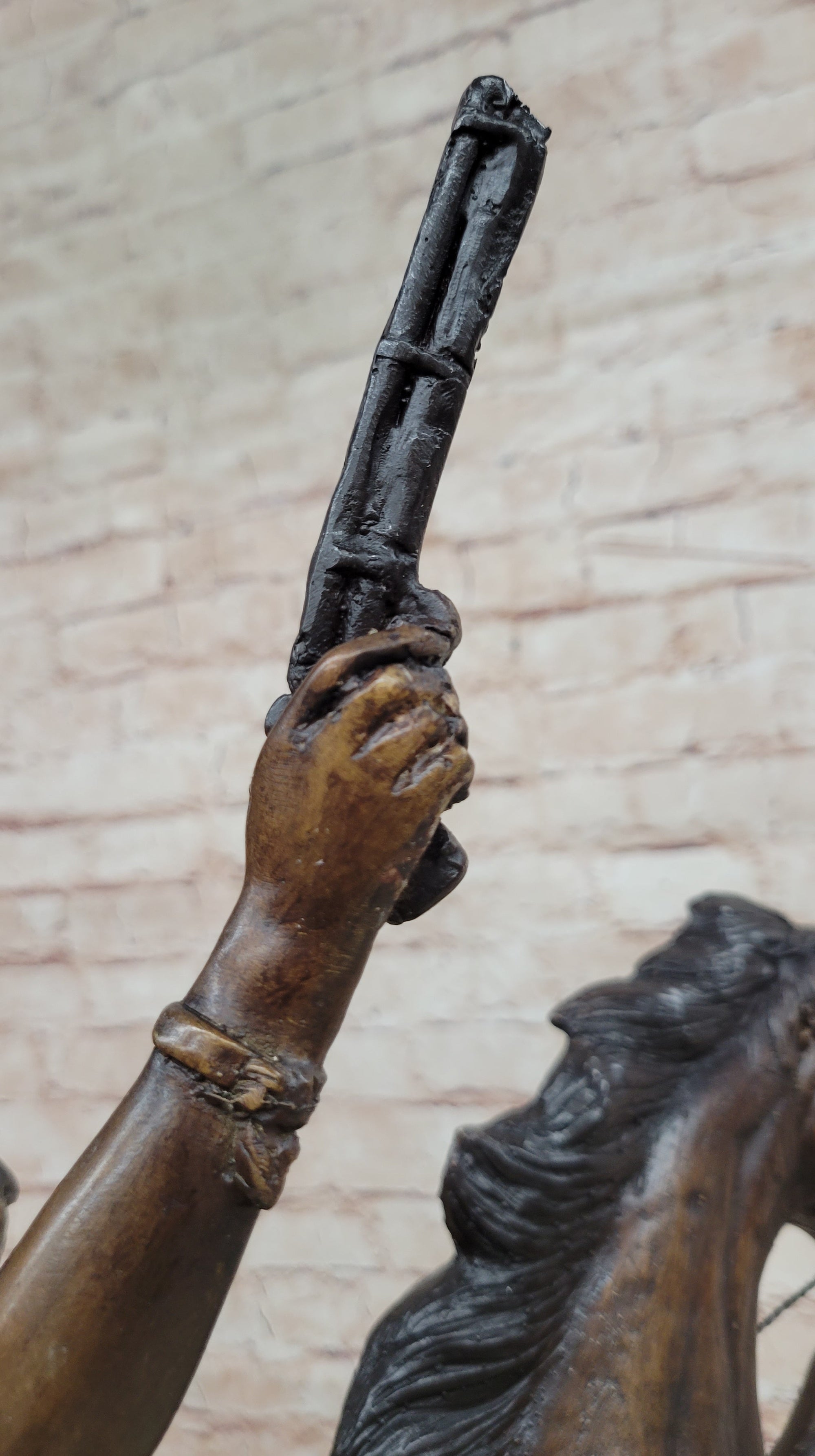WAR CHIEF Native American Bronze Statue Sculpture Western Art Marble Base 24&quot; x 23&quot;