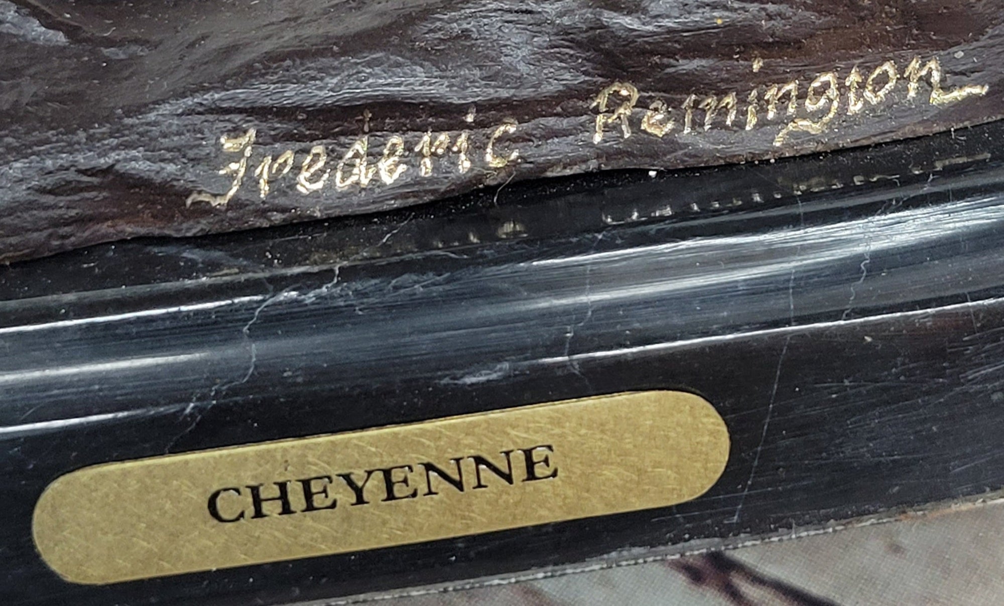 CHEYENNE by Frederic Remington Native American Riding Horse Bronze Statue Sculpture 8&quot; x 10&quot;