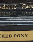 WICKED PONY Frederic Remington Bronze Statue Sculpture Cowboy Thrown from Horse 11" x 11"