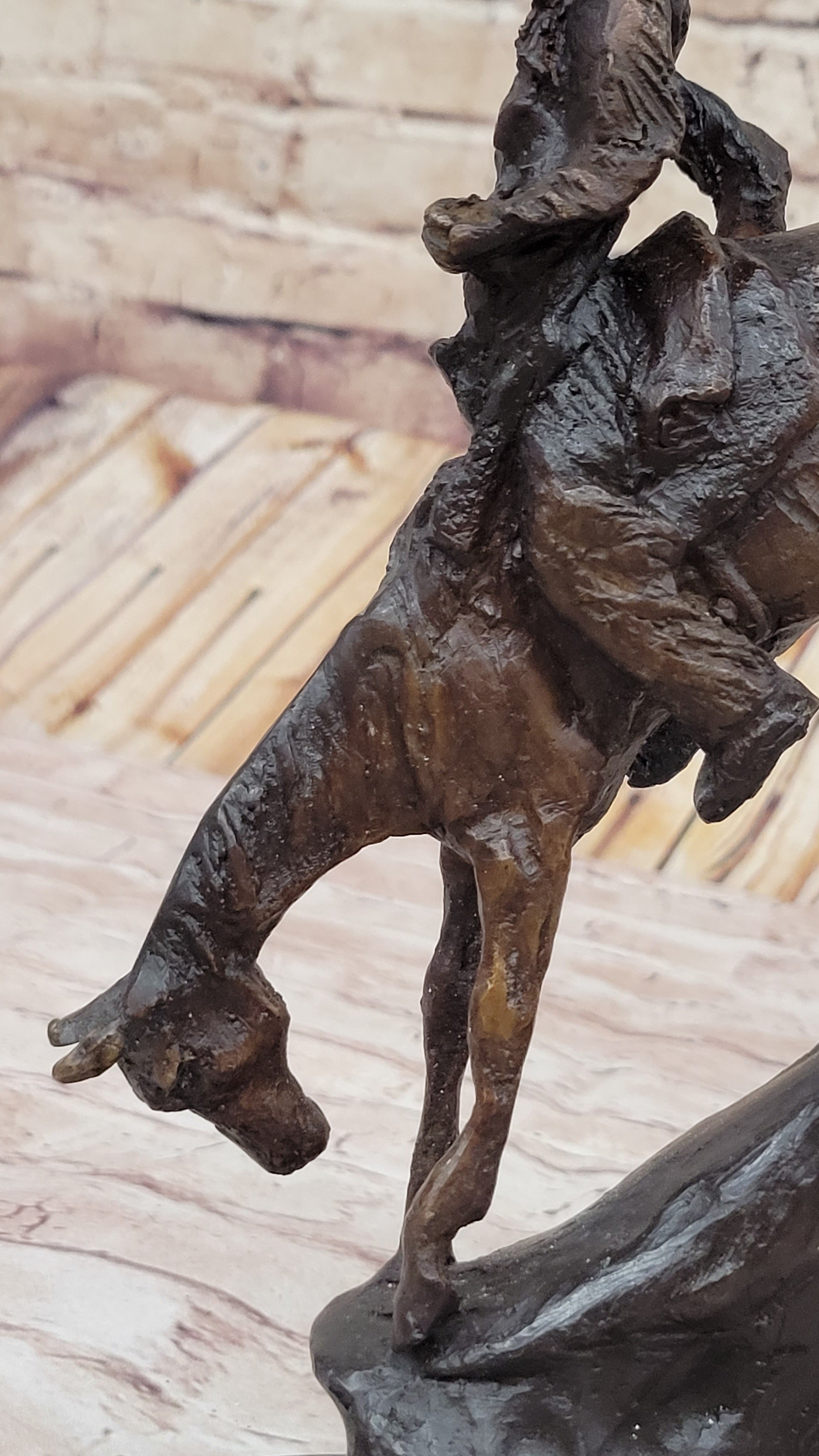 MOUNTAIN MAN Frederic Remington Bronze Statue Native American Sculpture 11&quot; x 9&quot;