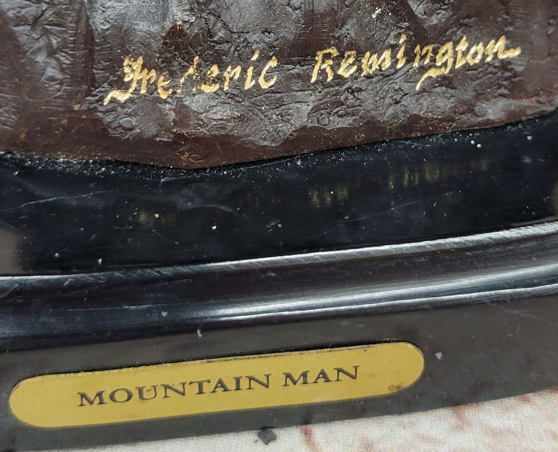 MOUNTAIN MAN Frederic Remington Bronze Statue Native American Sculpture 11&quot; x 9&quot;
