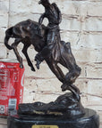 OUTLAW by Frederic Remington Western Bronze Statue Sculpture Cowboy Horse 10" x 9"