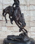 OUTLAW by Frederic Remington Western Bronze Statue Sculpture Cowboy Horse 10" x 9"