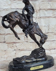 OUTLAW by Frederic Remington Western Bronze Statue Sculpture Cowboy Horse 10" x 9"