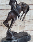 OUTLAW by Frederic Remington Western Bronze Statue Sculpture Cowboy Horse 10" x 9"