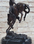 OUTLAW by Frederic Remington Western Bronze Statue Sculpture Cowboy Horse 10" x 9"