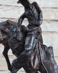 OUTLAW by Frederic Remington Western Bronze Statue Sculpture Cowboy Horse 10" x 9"
