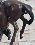 OUTLAW by Frederic Remington Western Bronze Statue Sculpture Cowboy Horse 10" x 9"