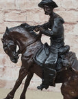 PEACE Frederic Remington Bronze Desktop Statue Sculpture Western Cowboy 10" x 10"