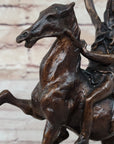 SCALP Frederic Remington Bronze Statue Sculpture Native American Western 10" x 9"