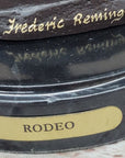RODEO Bull Rider Cowboy Bronze Statue Sculpture Marble Base Western Decor 9" x 9"