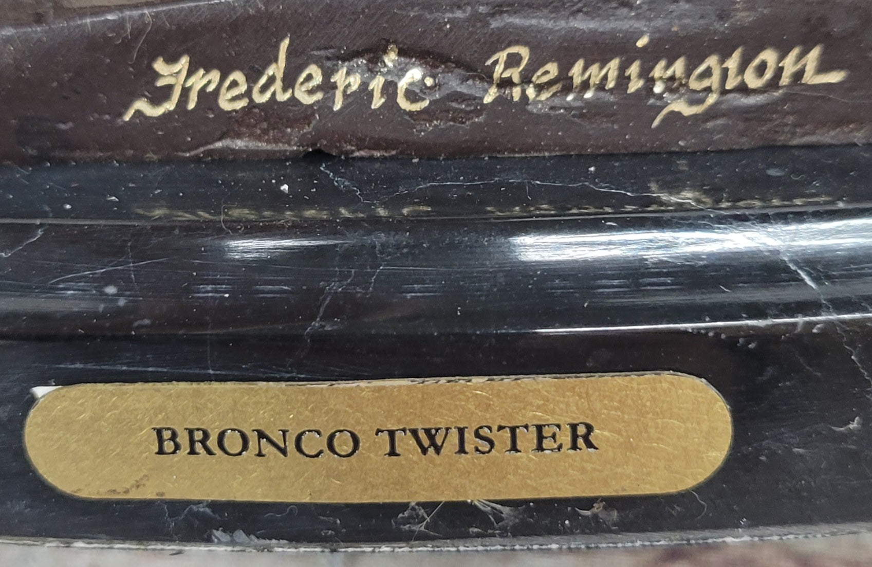 BRONCO TWISTER Frederic Remington Cowboy Bronze Statue Sculpture Western 10&quot; x 10&quot;
