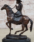 BREATH Frederic Remington Bronze Cowboy Statue Sculpture Western Art 9" x 9"