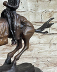 RANGER by Frederic Remington Cowboy on Horseback Bronze Sculpture Statue Country Western Art 9" x 8"