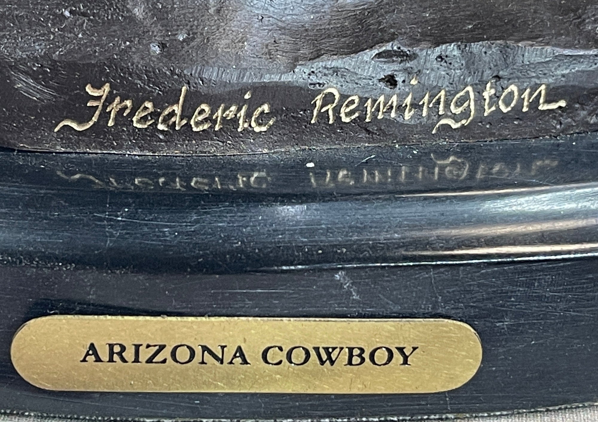 RANGER by Frederic Remington Cowboy on Horseback Bronze Sculpture Statue Country Western Art 9&quot; x 8&quot;