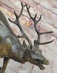 Milo “Stag by Lecourtier” Reproduction – Majestic Deer Bronze Sculpture