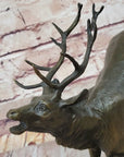 Milo “Stag by Lecourtier” Reproduction – Majestic Deer Bronze Sculpture
