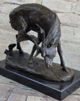 Buck Deer Elk Stag Wildlife Art Cabin Lodge Sportsman Art Bronze Marble Statue