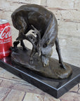 Buck Deer Elk Stag Wildlife Art Cabin Lodge Sportsman Art Bronze Marble Statue