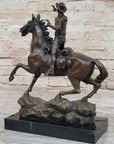 Gunslinger Cowboy on Horseback Aiming Pistol - Western Bronze Sculpture by Kauba