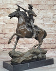 Gunslinger Cowboy on Horseback Aiming Pistol - Western Bronze Sculpture by Kauba
