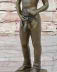 Gay Cowboy Assless Chaps Erotic Art Statue Sculpture Modern Signed Patoue 11" x 4"