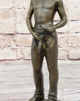 Gay Cowboy Assless Chaps Erotic Art Statue Sculpture Modern Signed Patoue 11" x 4"