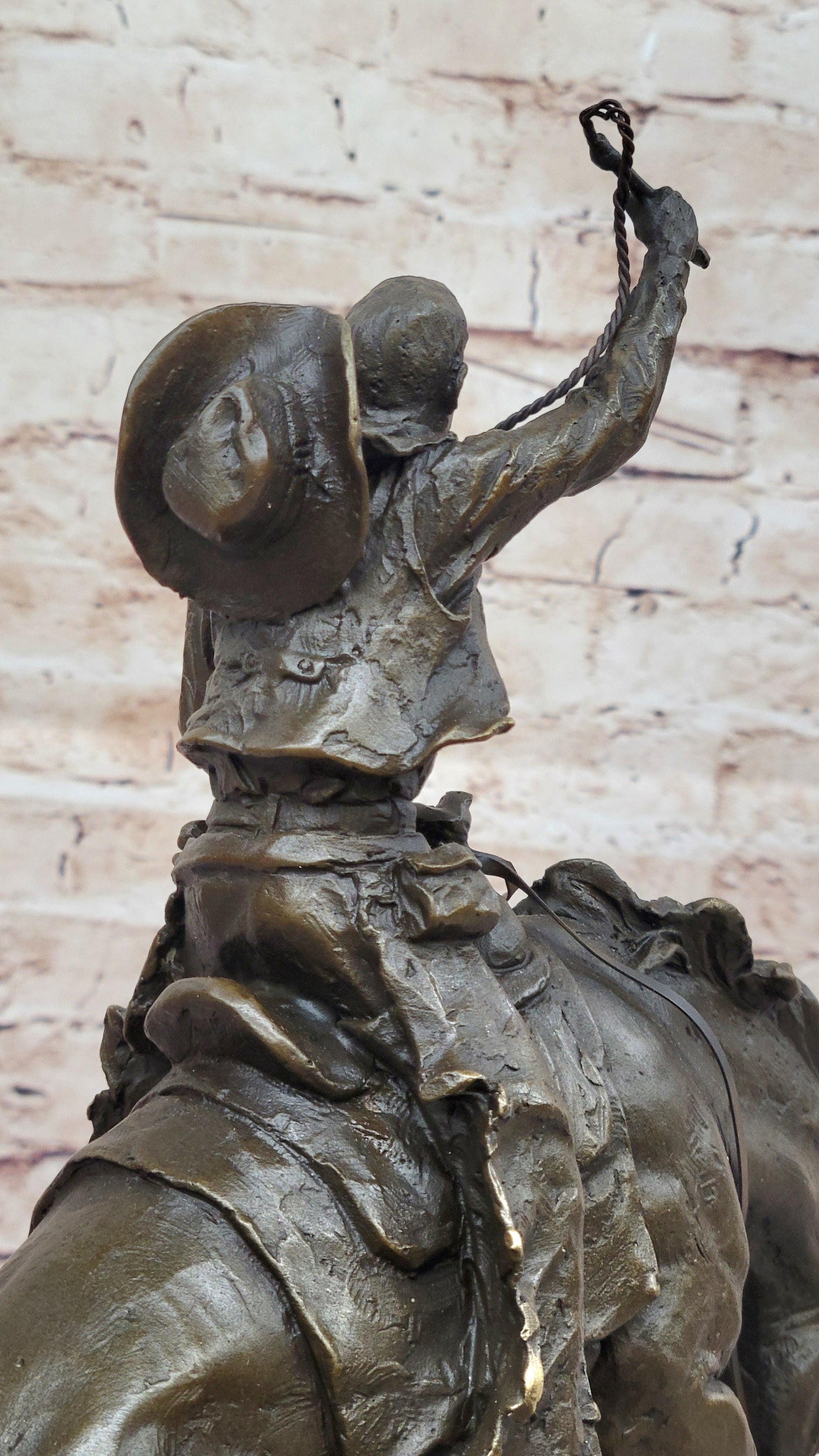 Bronco Buster Hot Cast Bronze Western Americana Decor Sculpture Statue Reproduction by Remington