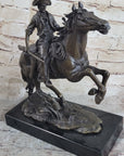 The Arizona Cowboy bronze statue, inspired by Frederic Remington Sculpture Gift