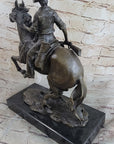 The Arizona Cowboy bronze statue, inspired by Frederic Remington Sculpture Gift