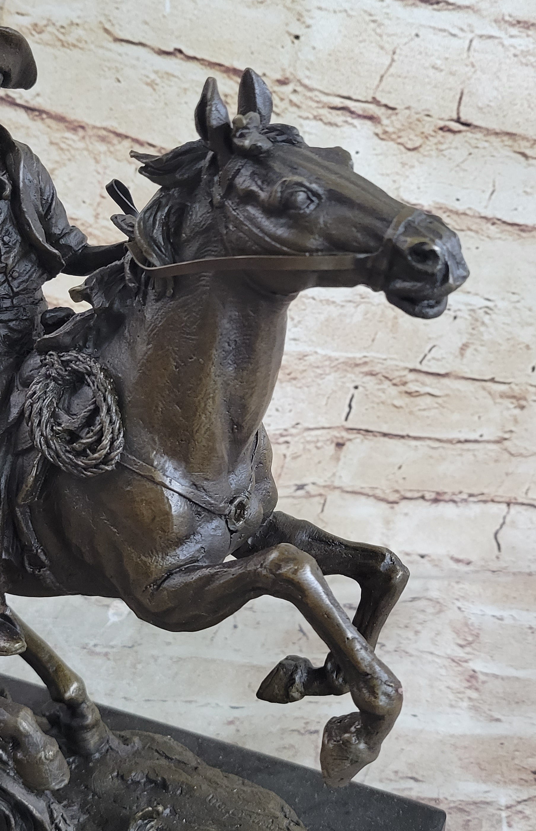 The Arizona Cowboy bronze statue, inspired by Frederic Remington Sculpture Gift