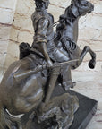 The Arizona Cowboy bronze statue, inspired by Frederic Remington Sculpture Gift