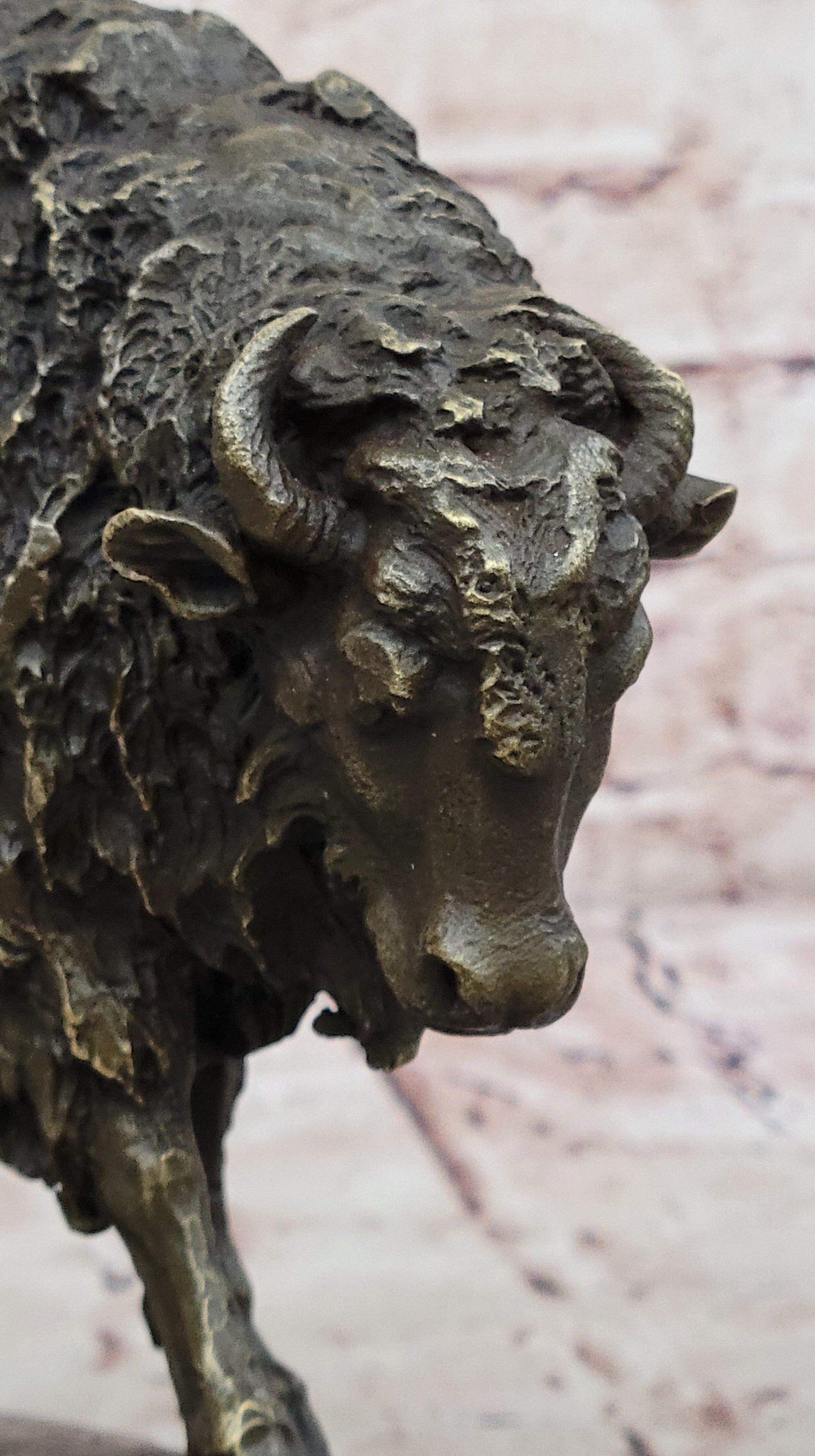 Bronze American Bison Buffalo Statue – Western Wildlife Art by Kauba