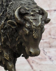 Bronze American Bison Buffalo Statue – Western Wildlife Art by Kauba