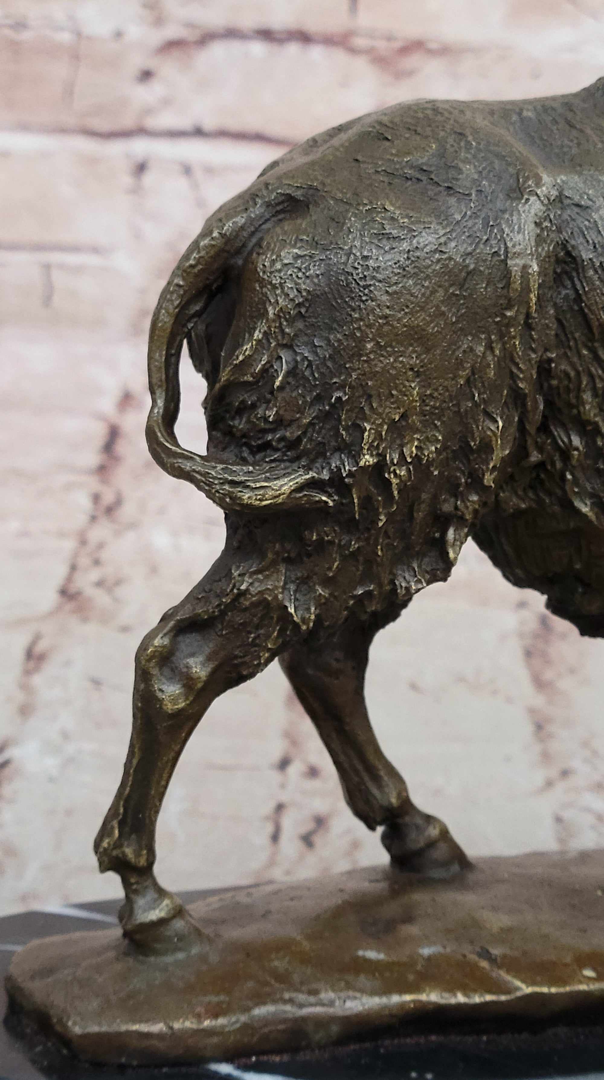 Bronze American Bison Buffalo Statue – Western Wildlife Art by Kauba