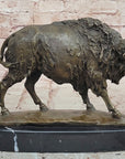 Bronze American Bison Buffalo Statue – Western Wildlife Art by Kauba